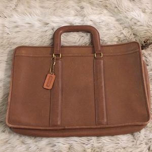 Coach leather briefcase